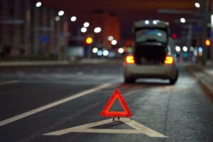 car accident at night